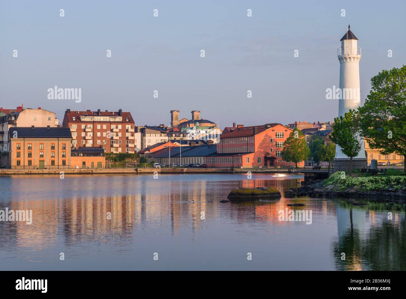 Sweden, Southern Sweden, Karlskrona, Stumholmen Island, town view ...