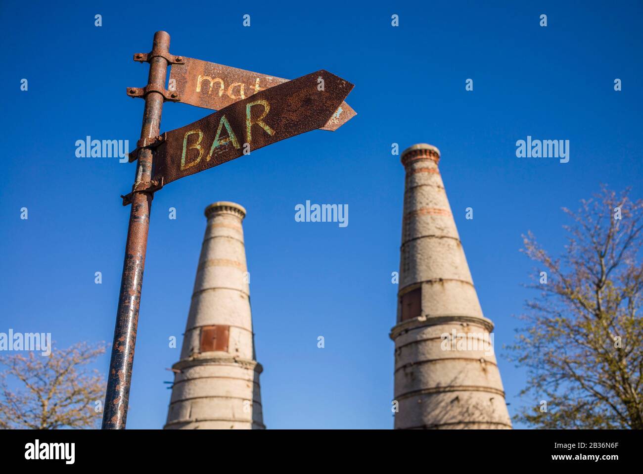 Sweden, Gotland Island, Bungenas, former chalk mine and military base