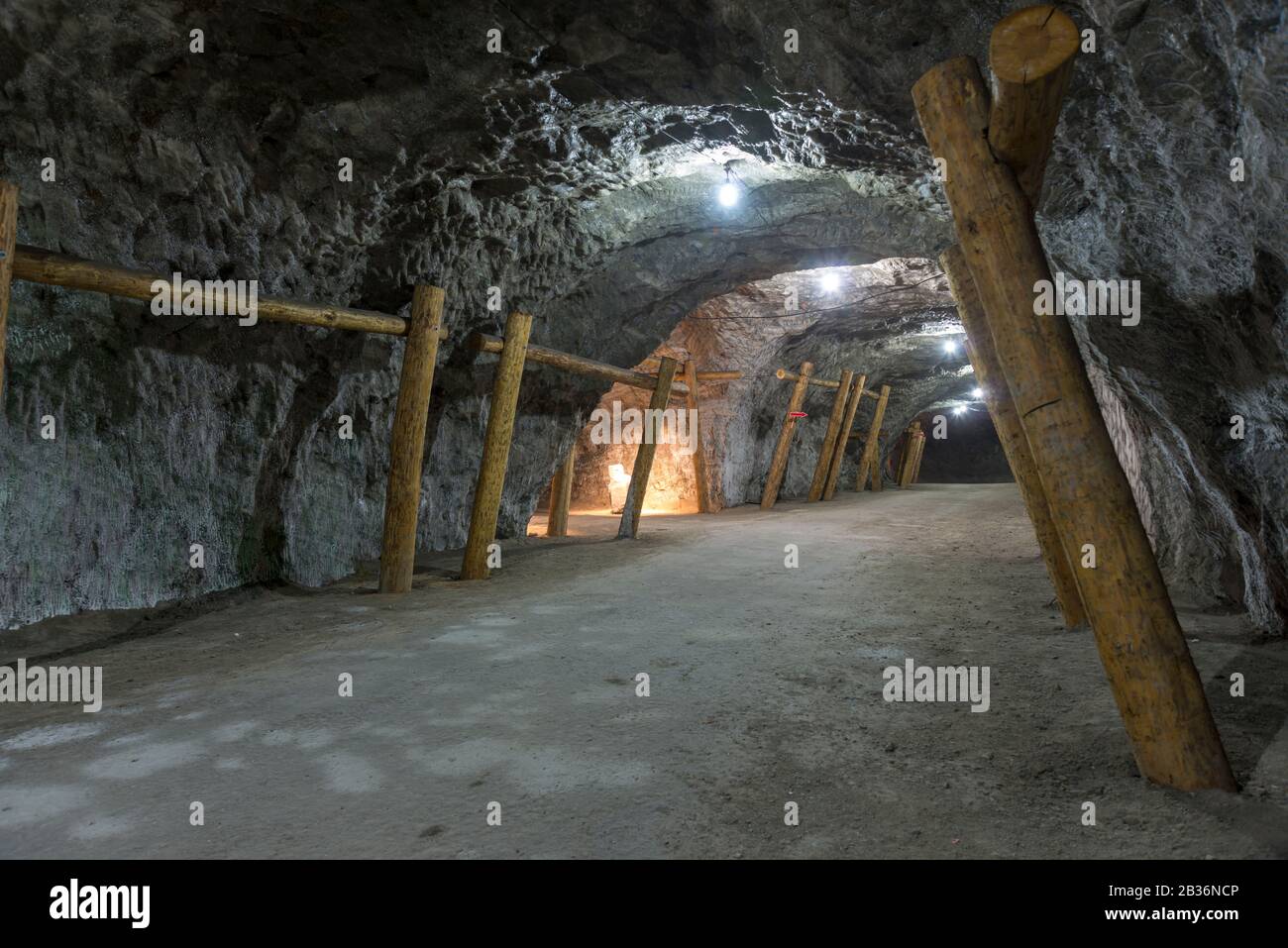 Cankiri province is famous for its salt mines.Researchers have discovered that one of the province's largest salt mines, located southeast of its capi Stock Photo