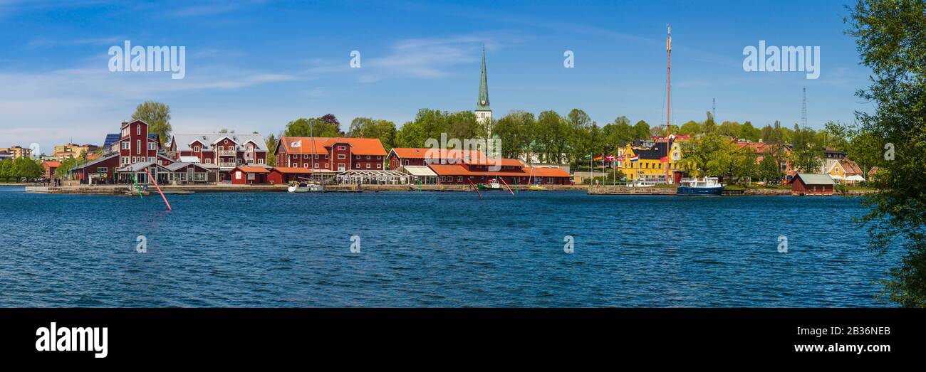 Sweden, Southeast Sweden, Lake Vattern Area, Motala, town view Stock Photo