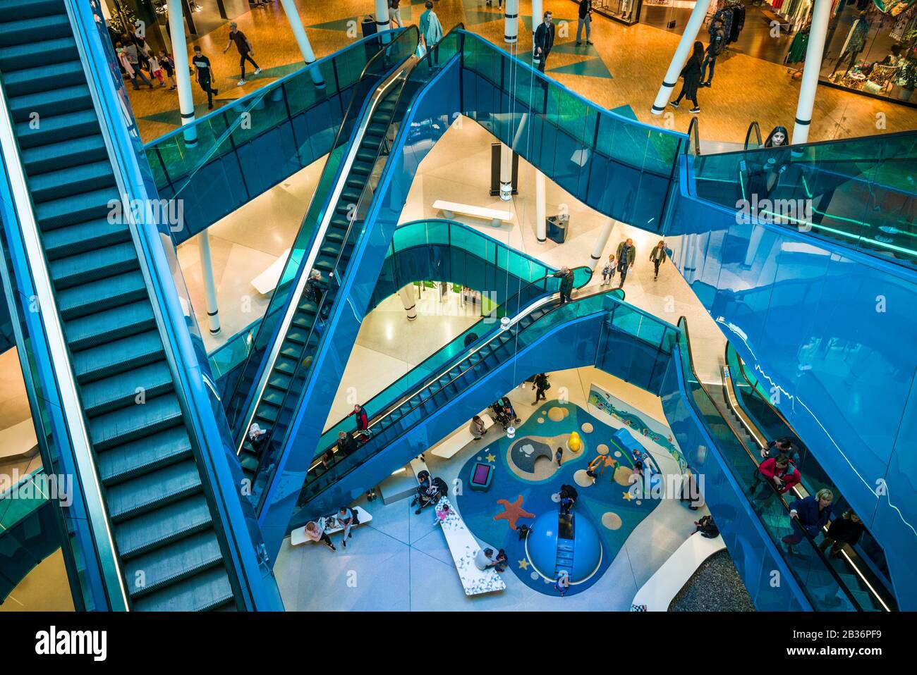 Sweden, Scania, Malmo, Emporia Shopping mall, interior Stock Photo
