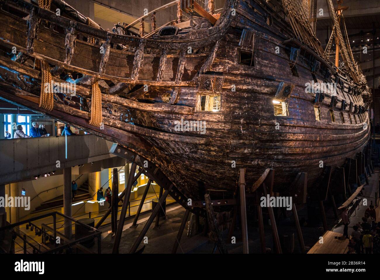 Sweden, Stockholm, Djurgarden, Vasamuseet, museum containing a 17th