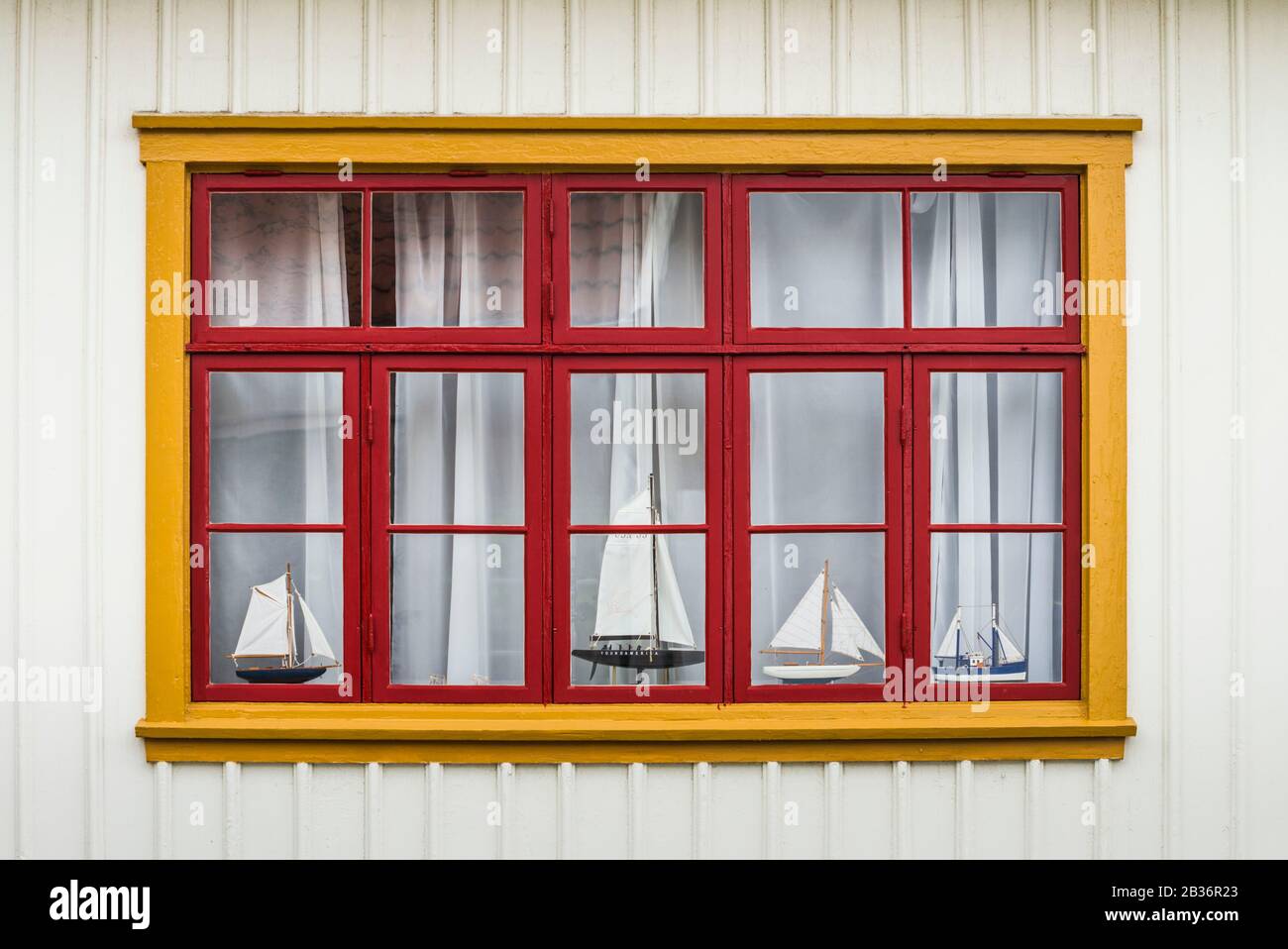 Sweden, Bohuslan, Fjallbacka, village house detail Stock Photo