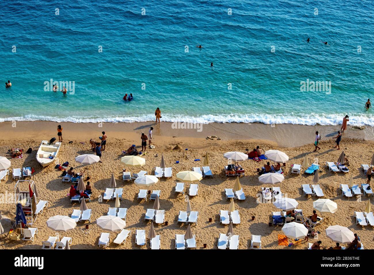Turkey, Antalya province, Kas, Kaputas beach Stock Photo