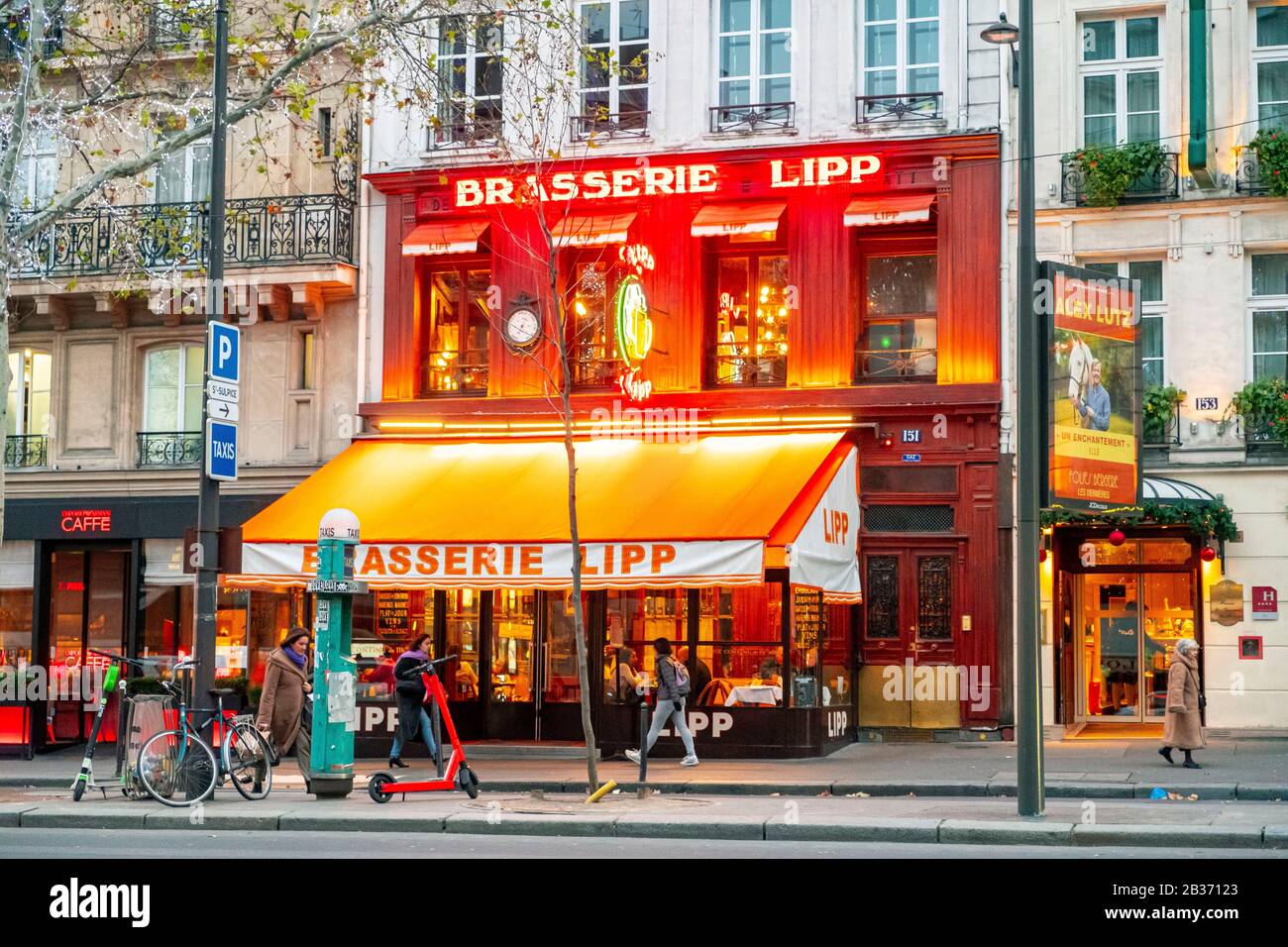 France, Paris, Saint Germain des Près district, the Lipp brewery at
