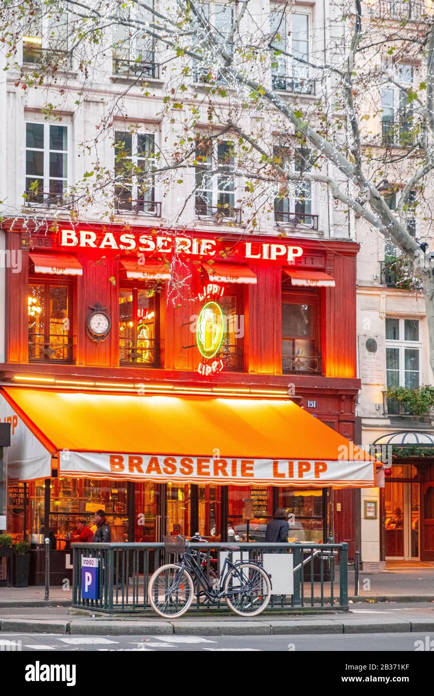 Cafe lipp paris france hires stock photography and images Alamy