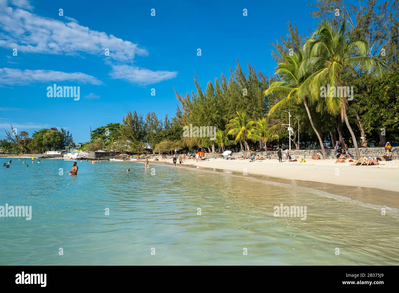 Mauritius, Rivière du Rempart district, Pereybere, the beach Stock