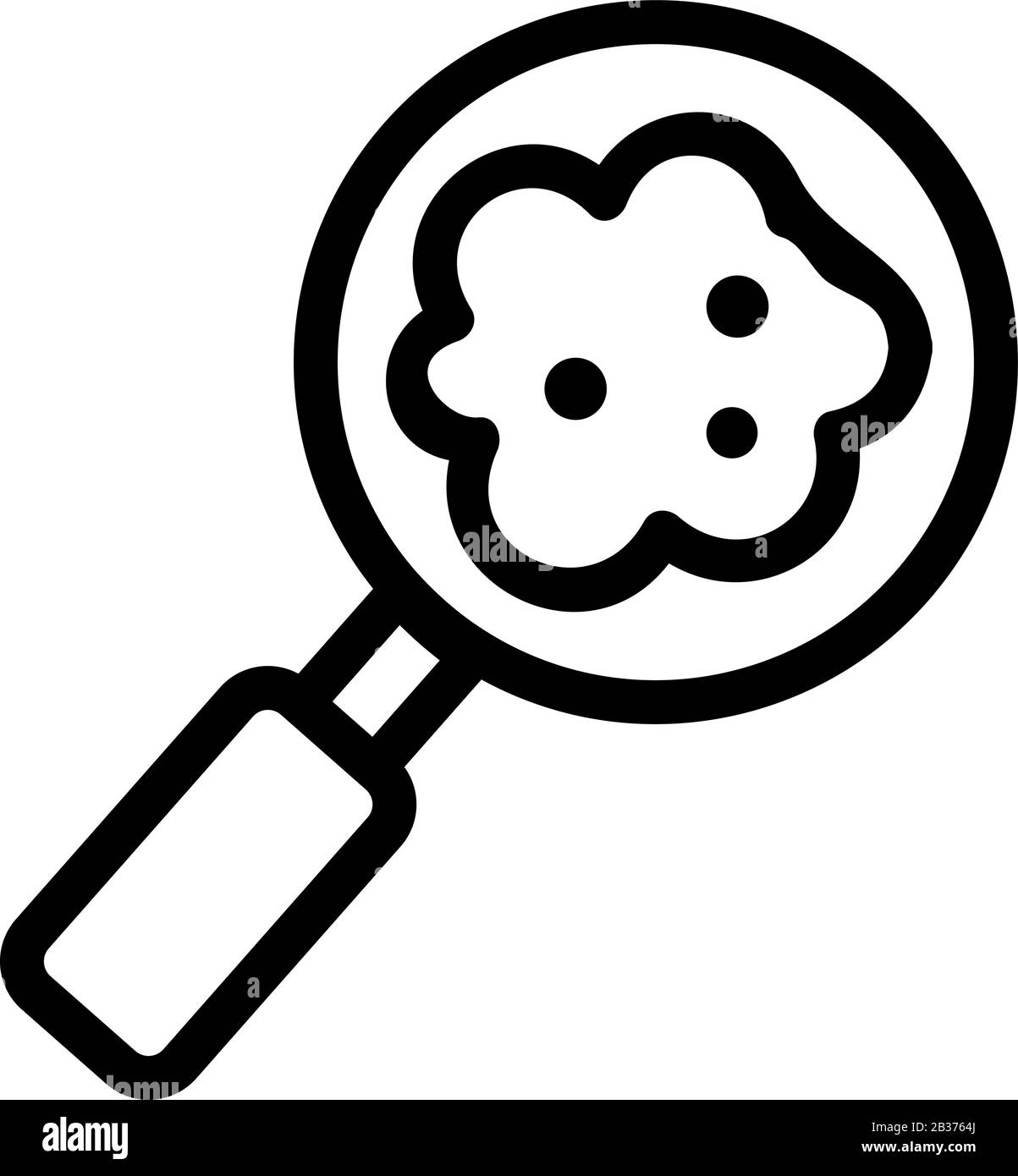 cancer study icon vector. Isolated contour symbol illustration Stock ...