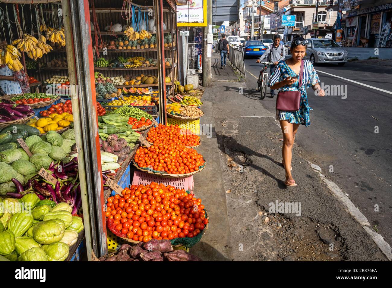 Mauritius, Rivière du Rempart district, Goodlands, fruit and vegetable