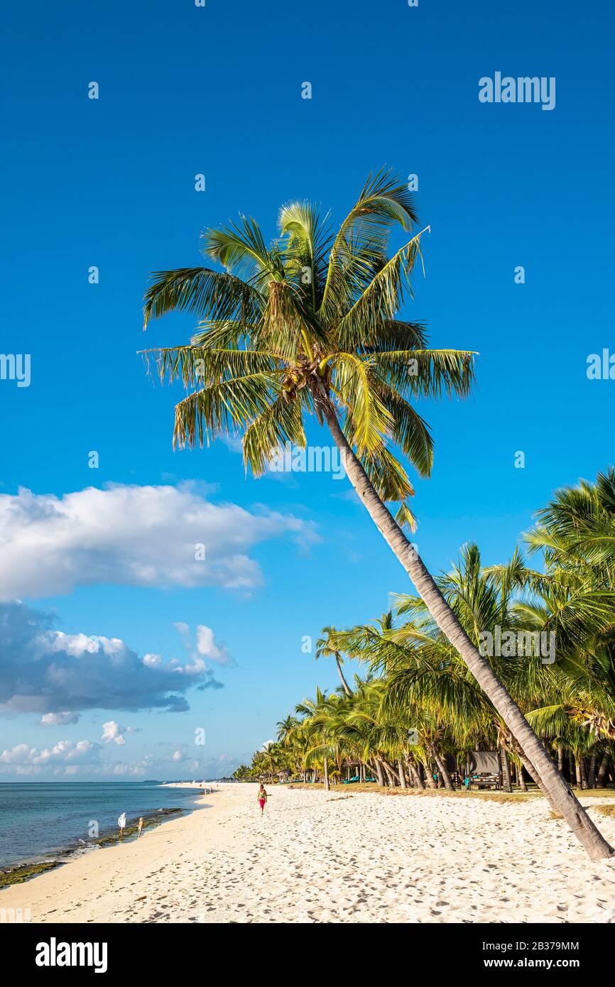 Mauritius, Riviere Noire district, Morne beach in front of Dinarobin