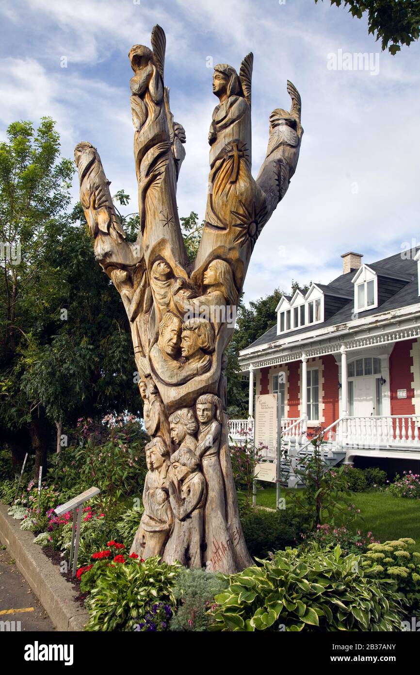 StJeanPortJoli in Quebec Canada is considered the wood carving