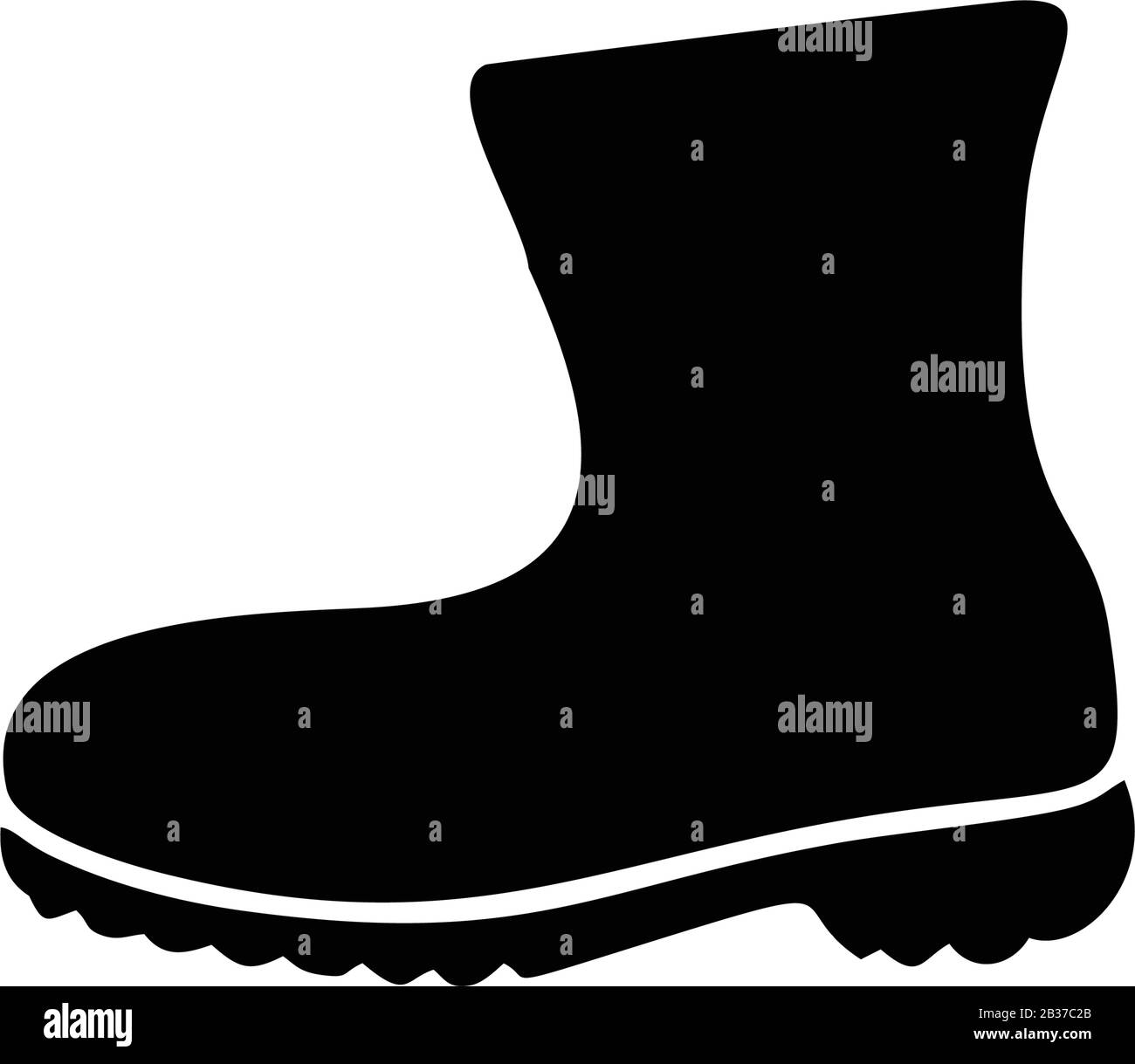 Boots icon template black color editable. Boots icon symbol Flat vector illustration for graphic and web design. Stock Vector