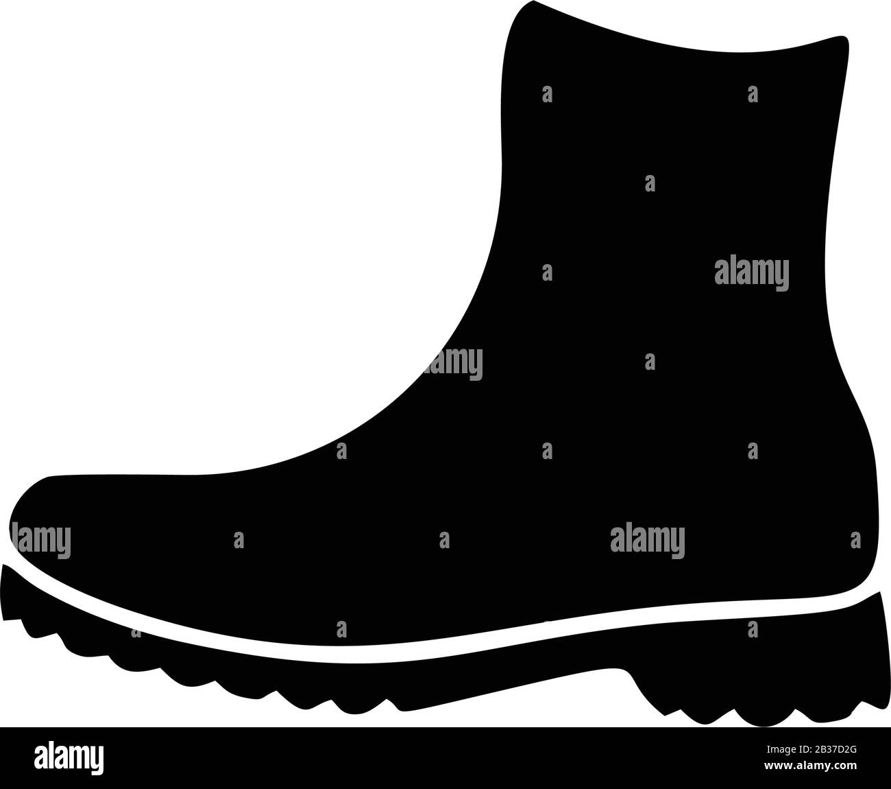 Boots icon template black color editable. Boots icon symbol Flat vector illustration for graphic and web design. Stock Vector