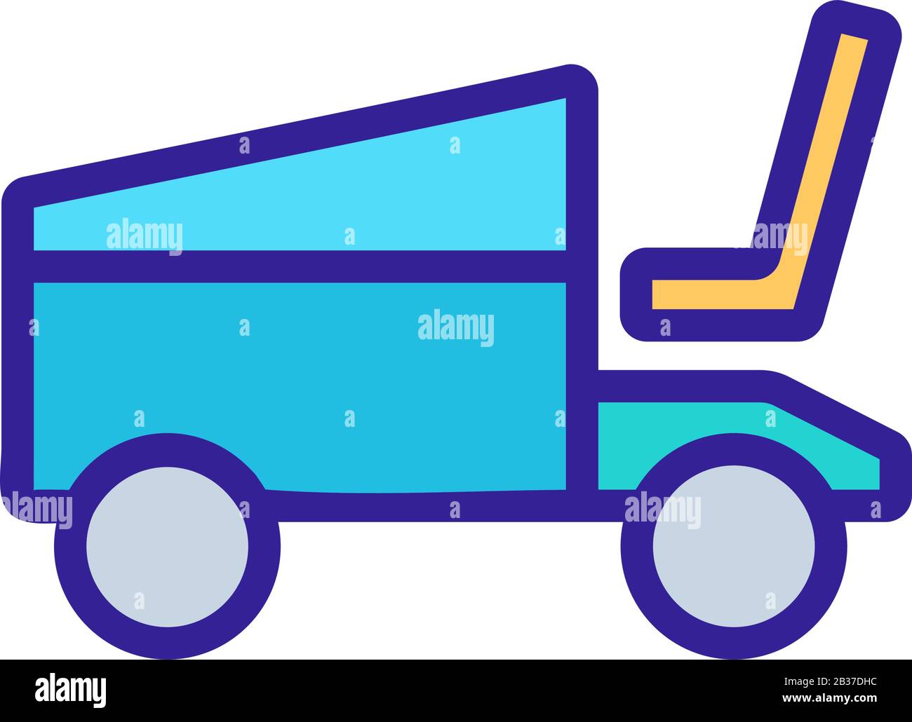 The machine cleans the ice icon vector. Isolated contour symbol ...