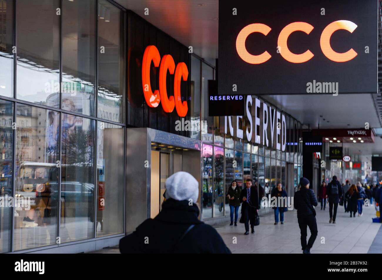 People Walk Past A Polish Clothing Store Chain Ccc Stock Photo Alamy People Walk Past A Polish Clothing Store Chain Ccc Stock Photo Alamy