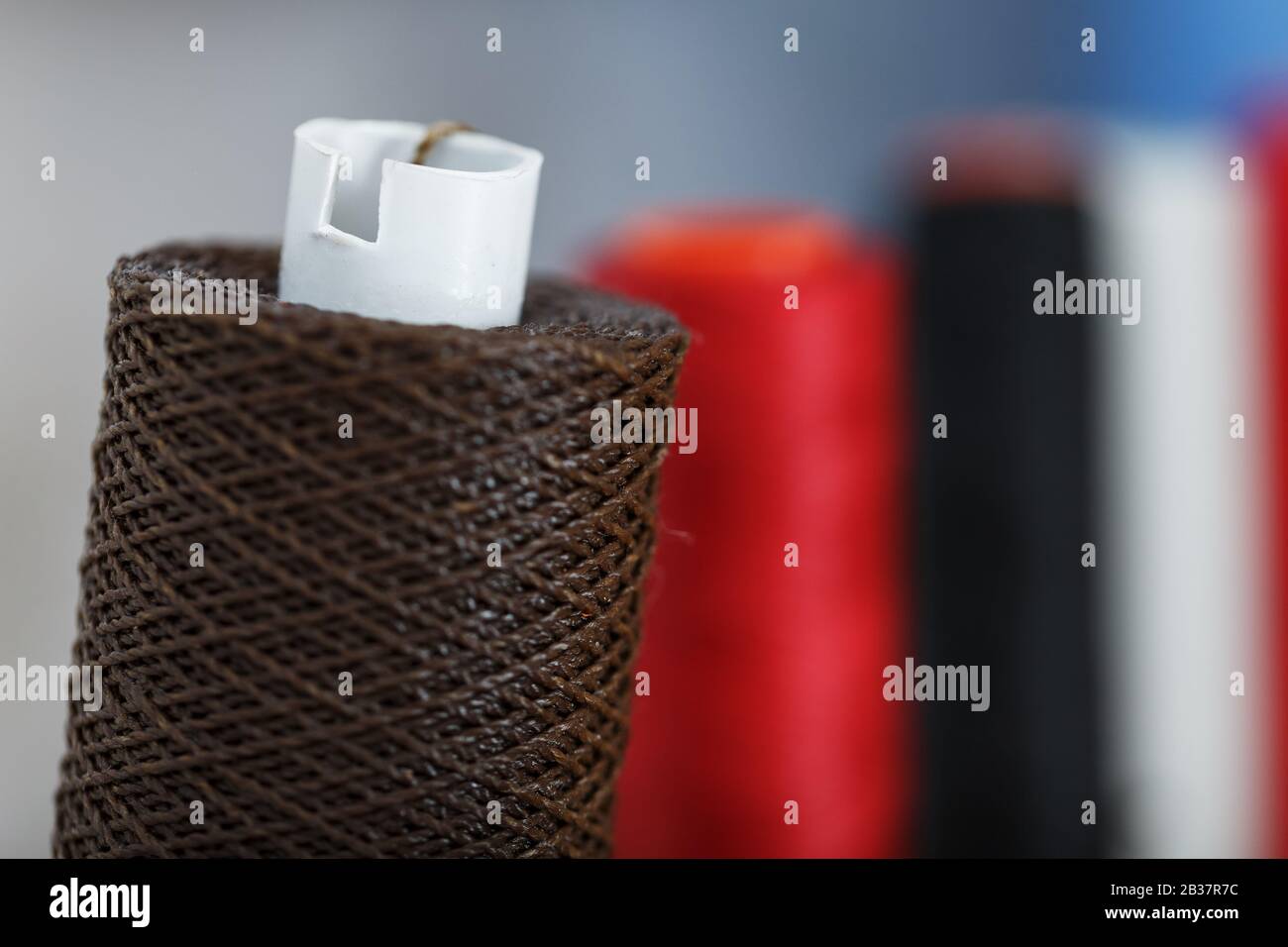 Cone threads textile factory hi-res stock photography and images - Alamy