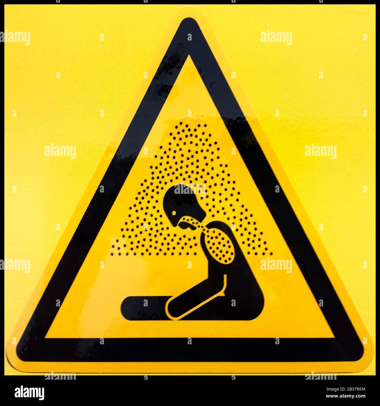 A sign of gas poisoning and dirty air, a sign of the danger of