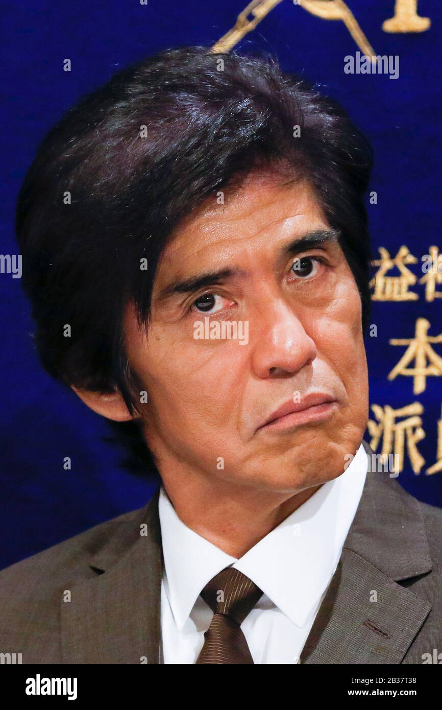 March 4, 2020, Tokyo, Japan Japanese actor Koichi Sato attends a Q&A