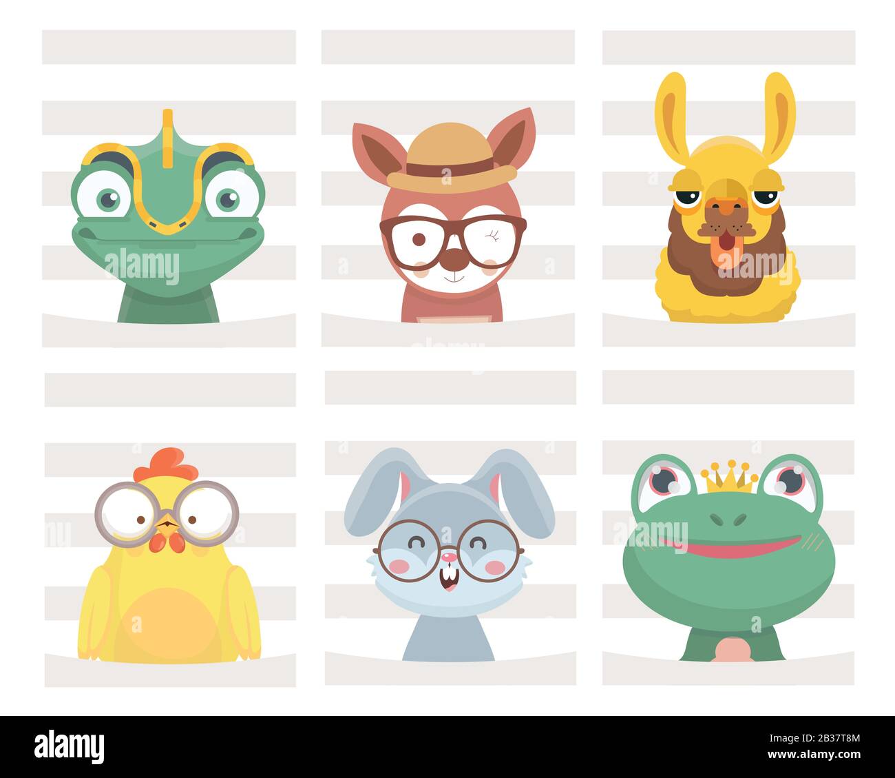 Set of animal posters for nursery Stock Vector Image & Art - Alamy