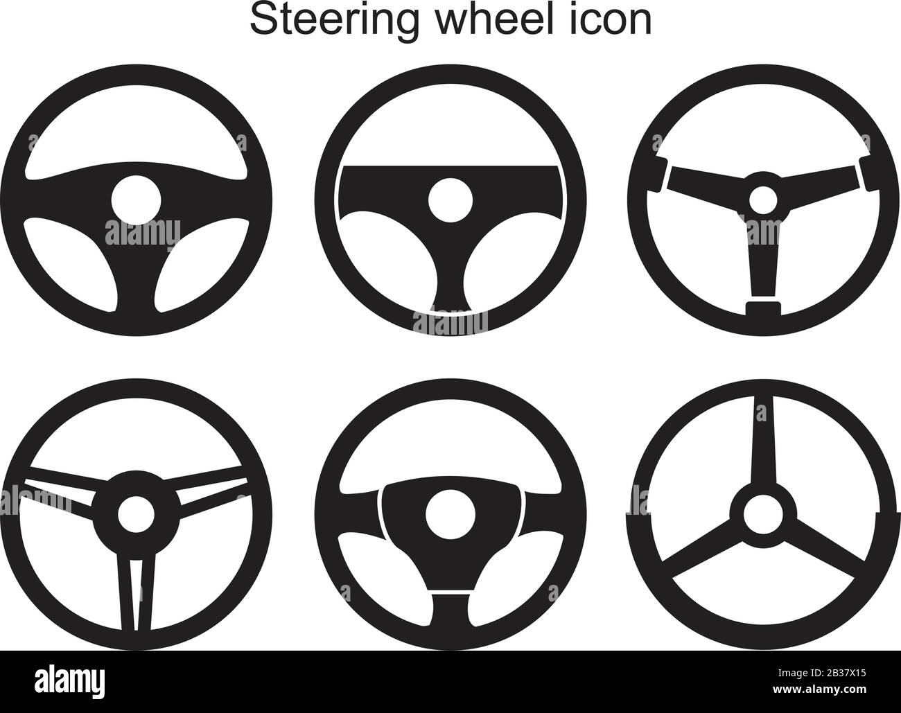 Steering wheel icon template black color editable. Steering wheel icon  symbol Flat vector illustration for graphic and web design Stock Vector  Image & Art - Alamy