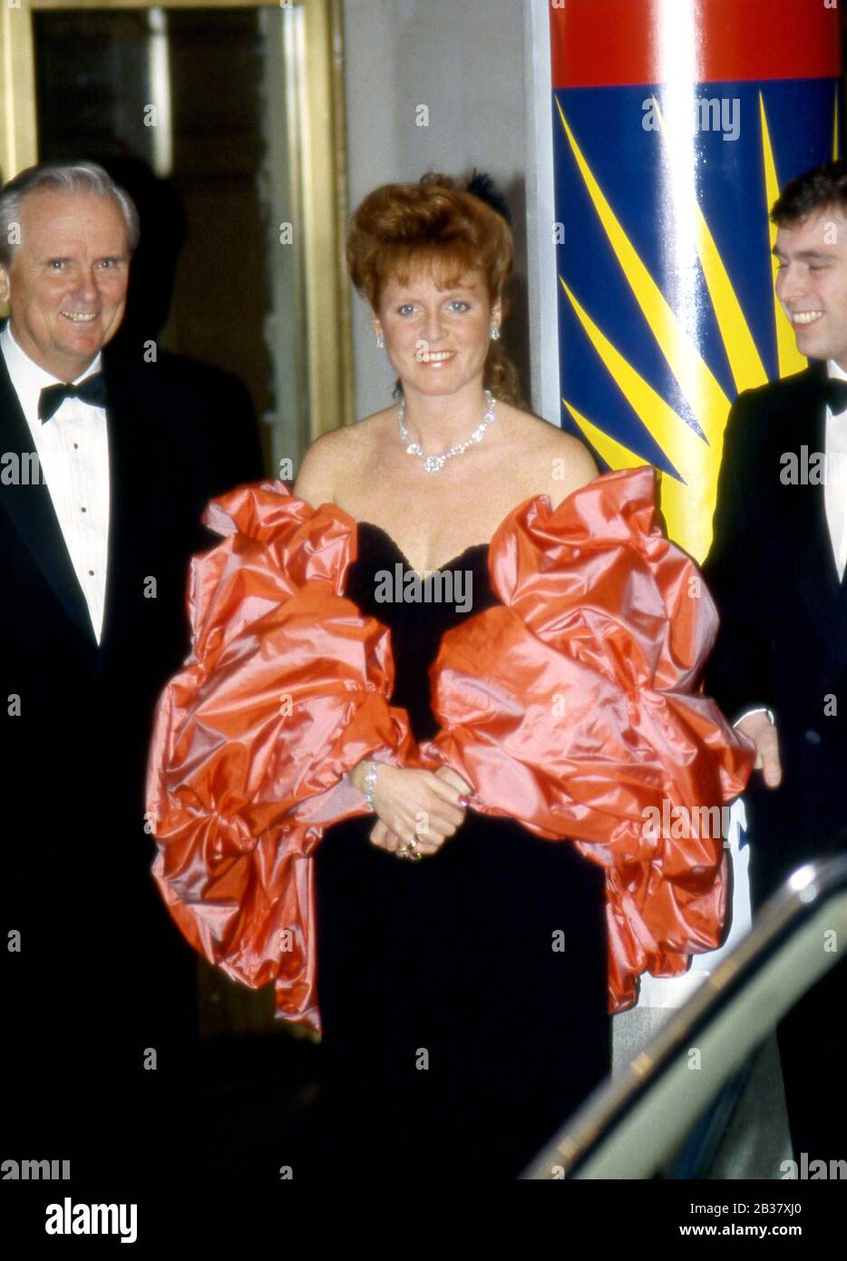 HRH Duchess of York, Sarah Ferguson, Los Angeles, USA February 1988 Stock Photo