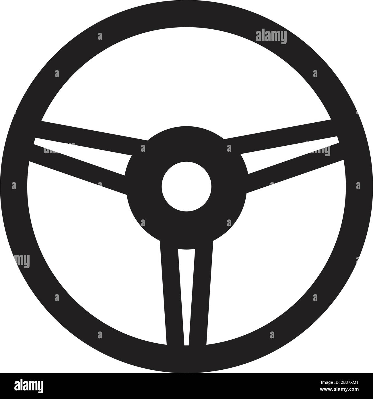 Steering wheel icon template black color editable. Steering wheel icon