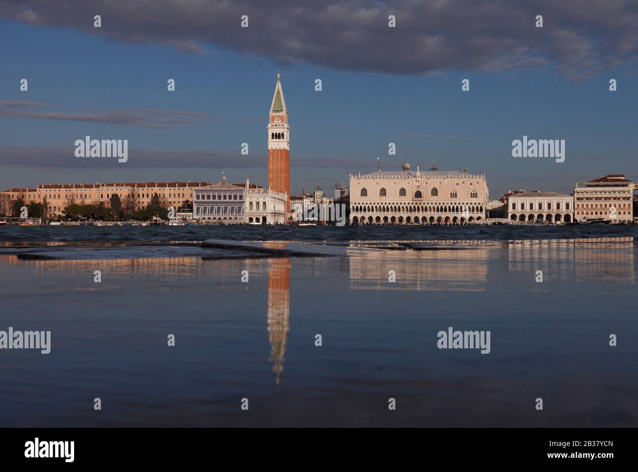 The Piazzetta San Marco, view from Isola San Giorgio Maggiore; Venice, Veneto; Italy Stock Photo