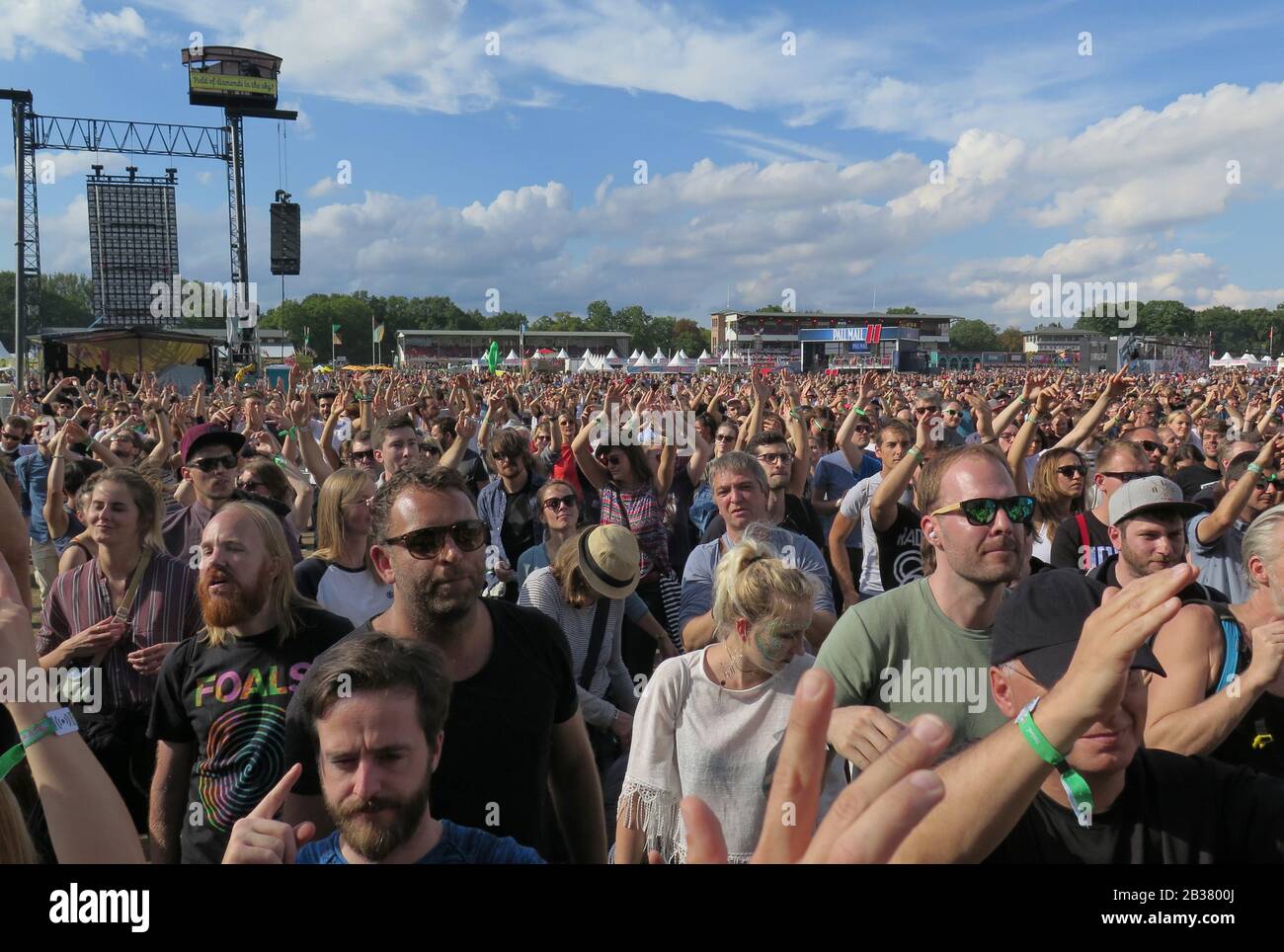 Zuschauer, Lollapalooza, Festival, Hoppegarten, Brandenburg, Deutschland Stock Photo