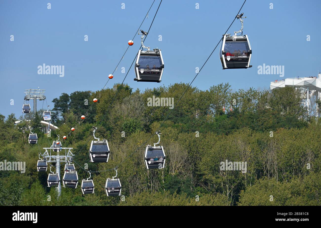 Kienberg, Seilbahn, IGA, Marzahn, Berlin, Deutschland Stock Photo Alamy