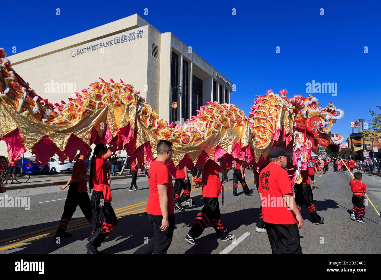 Golden Dragon Parade, Chinatown, Los Angeles, California, USA Stock