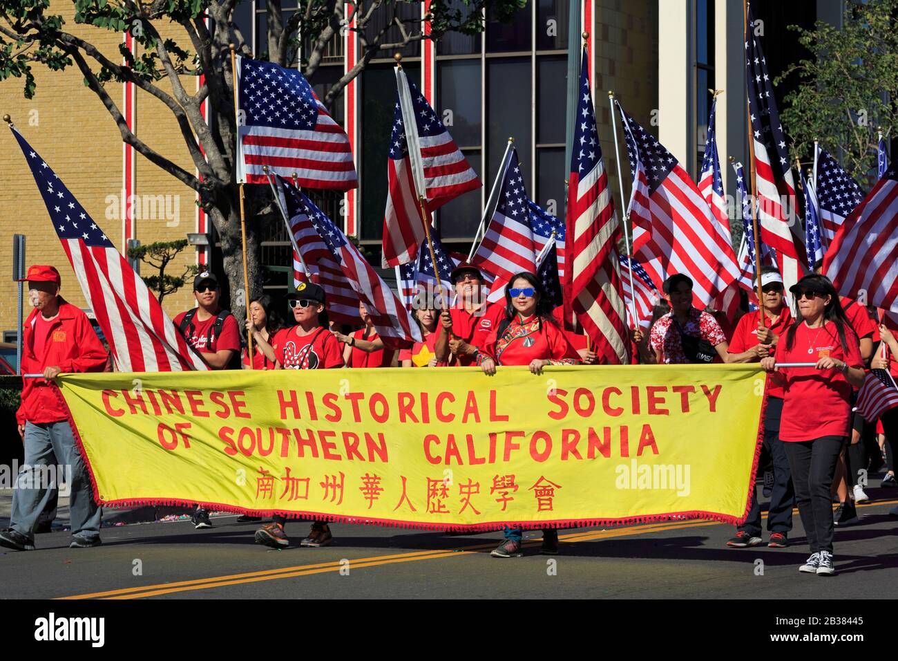 Golden Dragon Parade, Chinatown, Los Angeles, California, USA Stock
