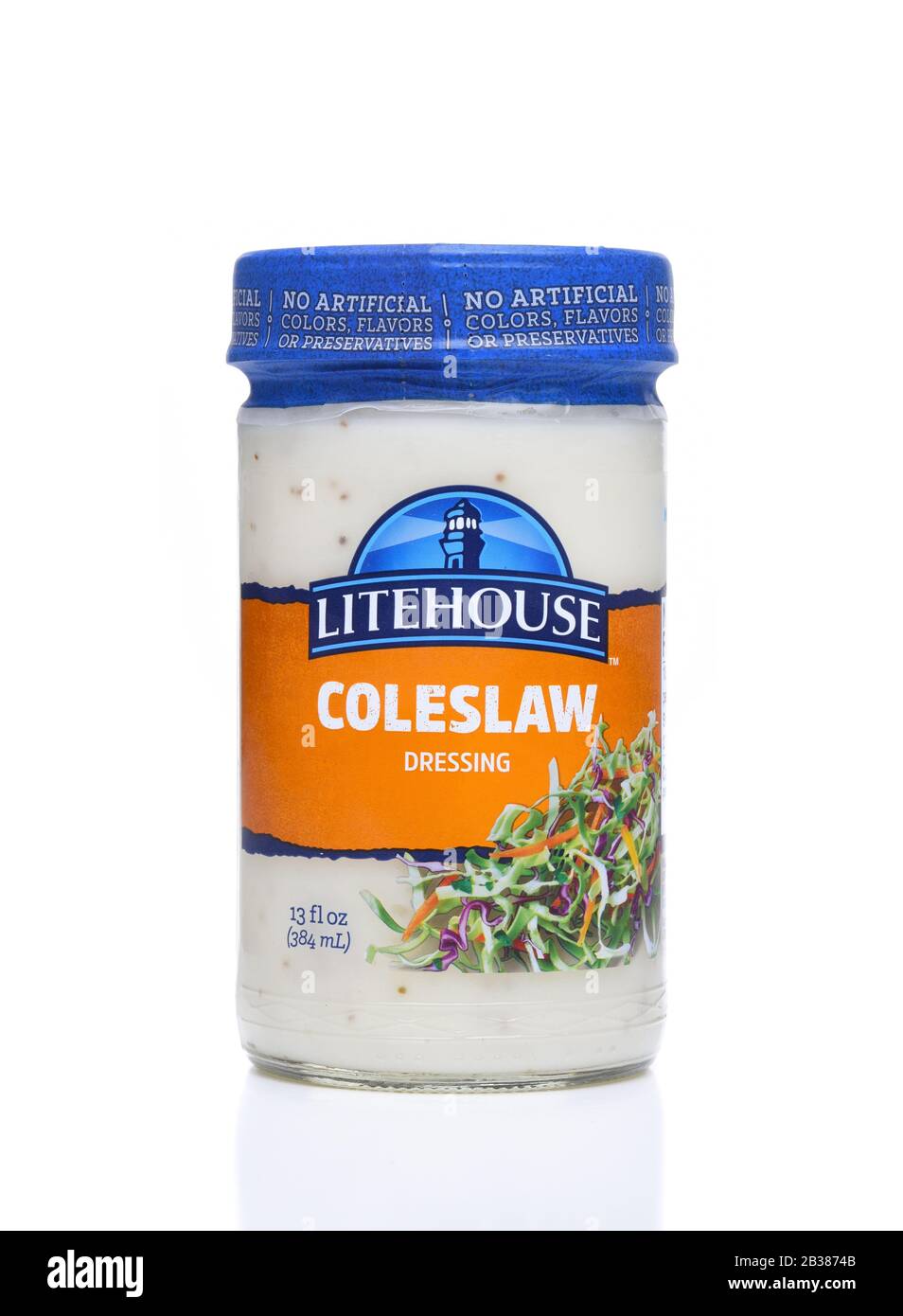 IRVINE, CALIFORNIA DEC 4, 2018 A jar of Litehouse Coleslaw Dressing