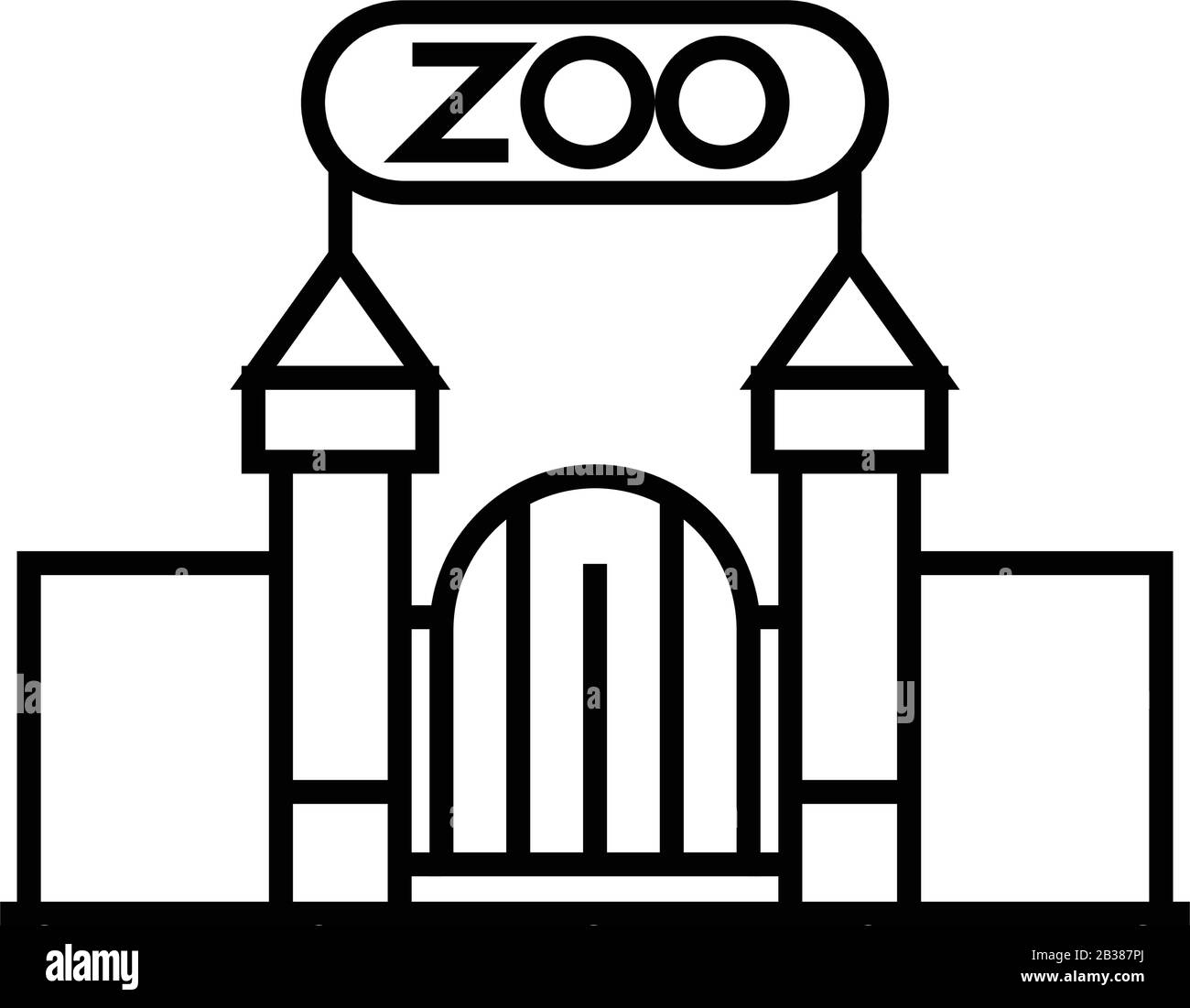 A Zoo And The Animals Drawing Open Zoo Vector, Drawing, Open, Zoo PNG and  Vector with Transparent Background for Free Download