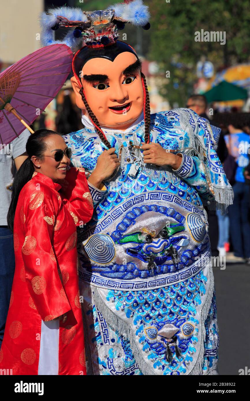 Golden Dragon Parade, Chinatown, Los Angeles, California, USA Stock