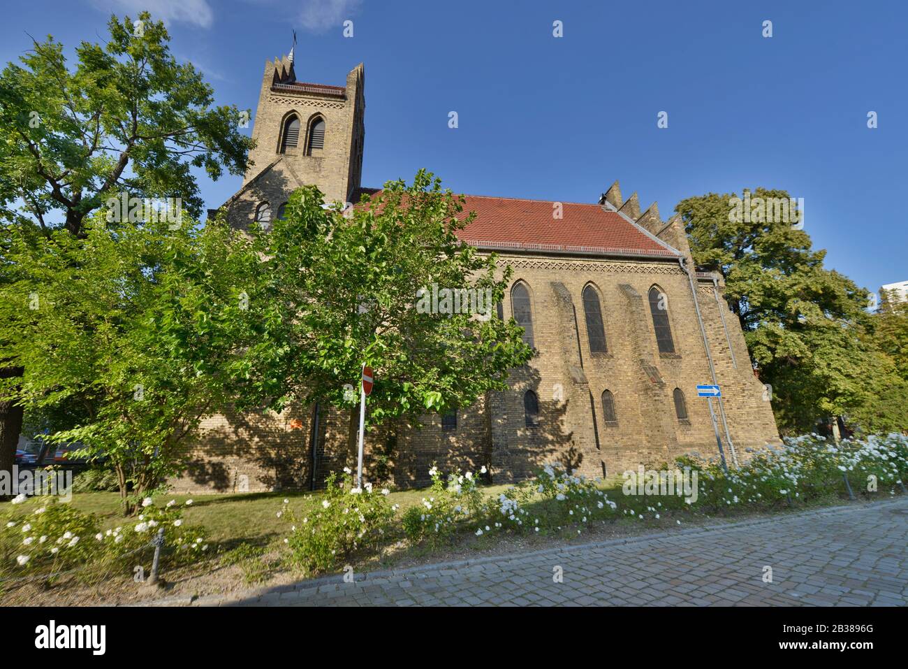 Dorfkirche, Alt-Marzahn, Marzahn, Berlin, Deutschland Stock Photo