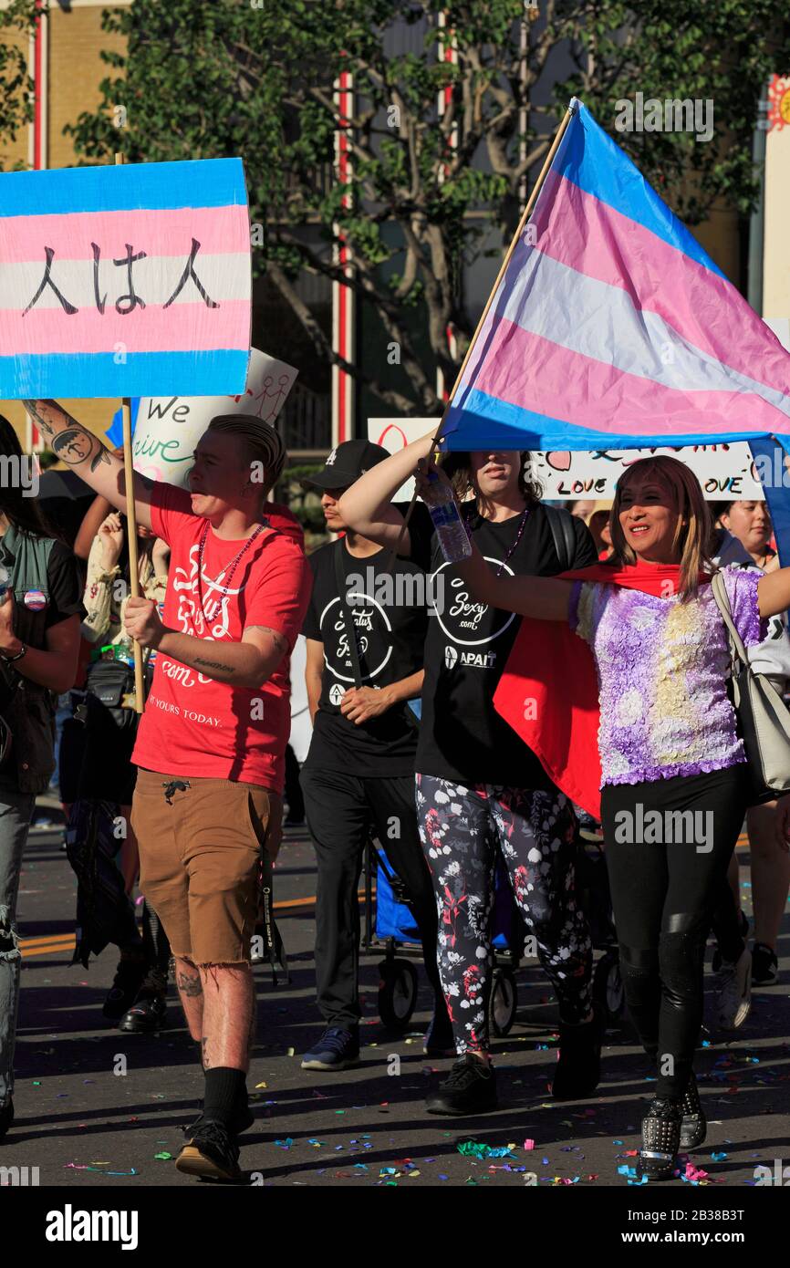 Gay pride parade los angeles hi-res stock photography and images - Alamy