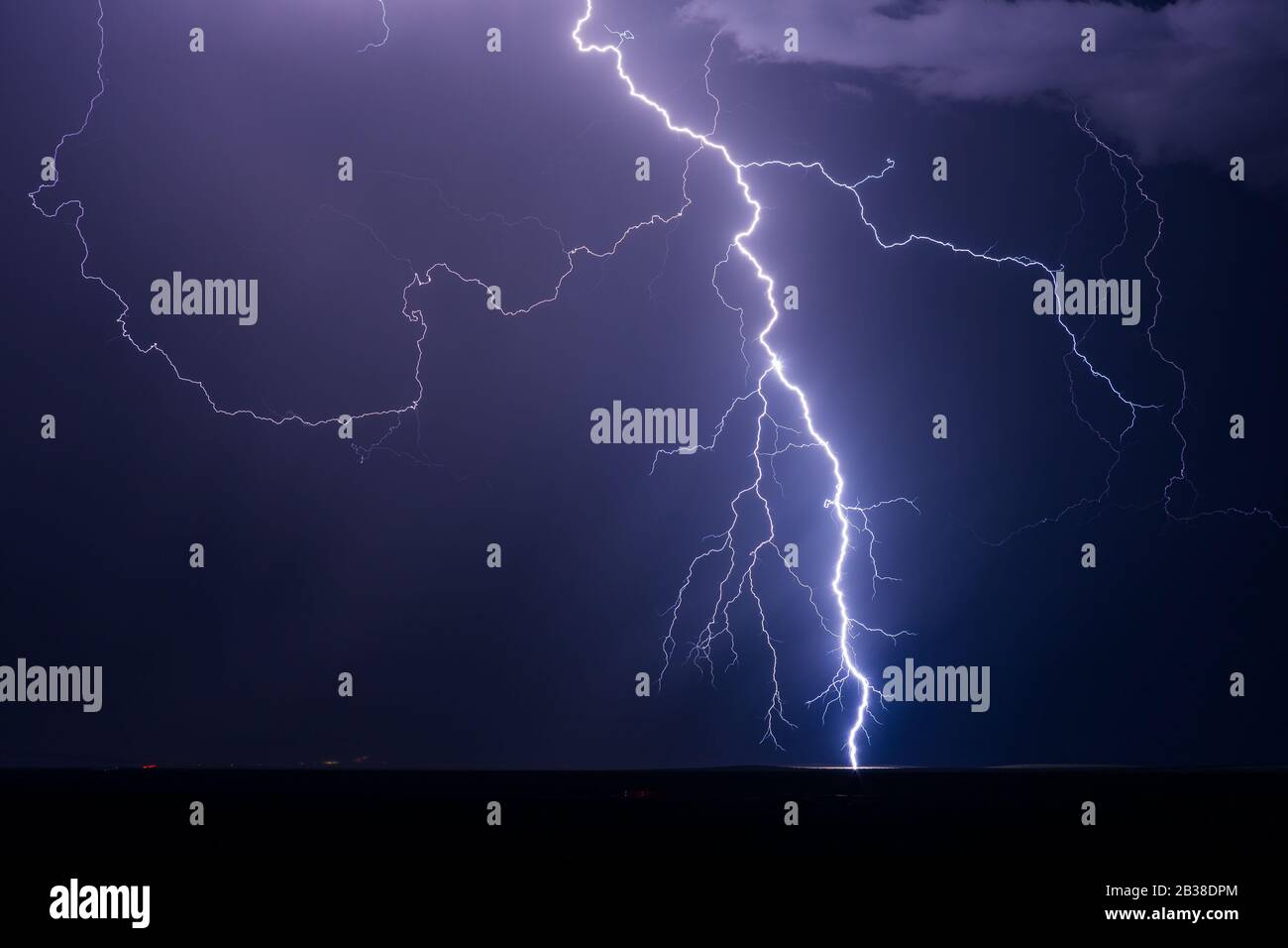 Bolt lightning from electrical storm hi-res stock photography and ...