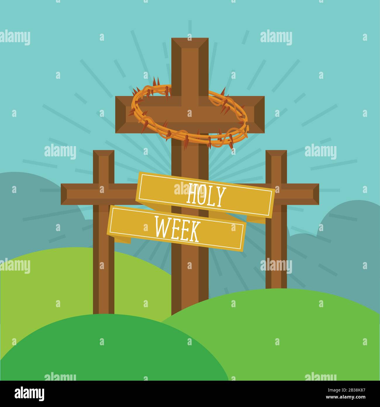Holy week card Stock Vector Image & Art Alamy