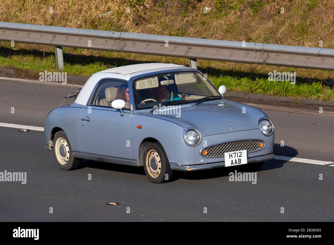 1991 90s Lapis grey Nissan Figaro; Classic cars, historics, cherished