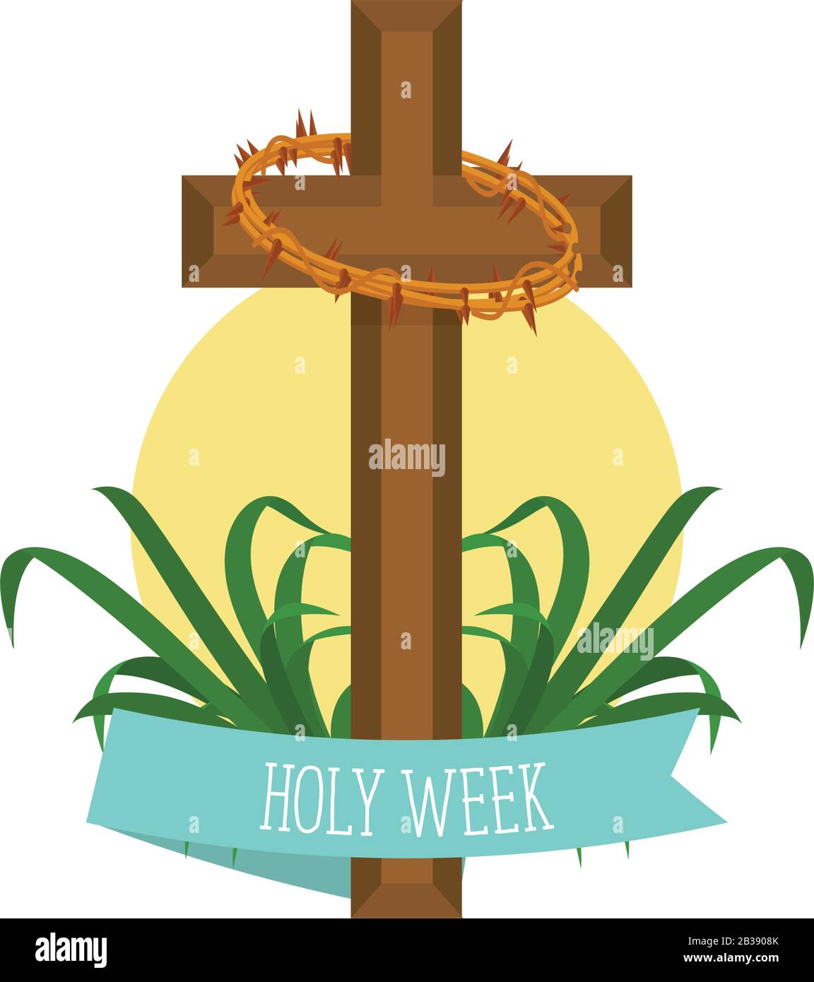 Holy week illustration Stock Vector Image & Art - Alamy