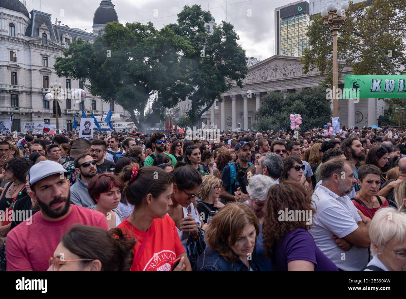 Popular manifestation for 43 years of the putsch during the National Day of Memory, Truth and Justice that recall those 30000 desappeared in Argentina Stock Photo