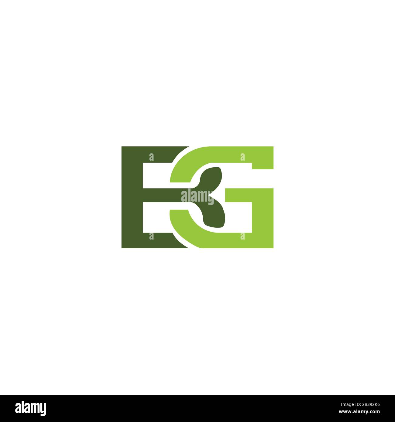 Initial letter bg logo or gb logo vector design template Stock Vector