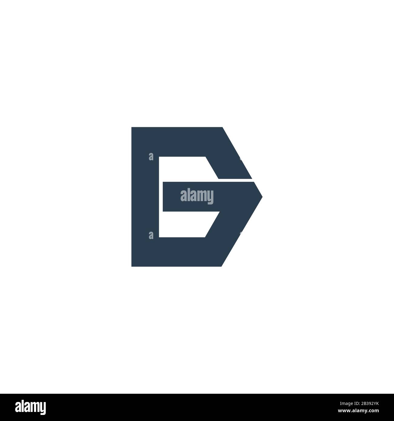 Initial letter bg logo or gb logo vector design template Stock Vector
