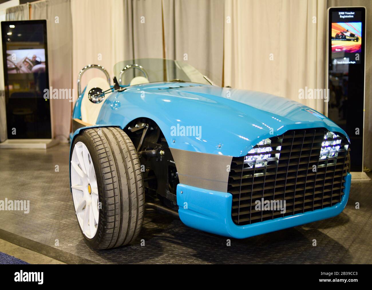 All electric Vanderhall Edison 2 three wheel roadster classified