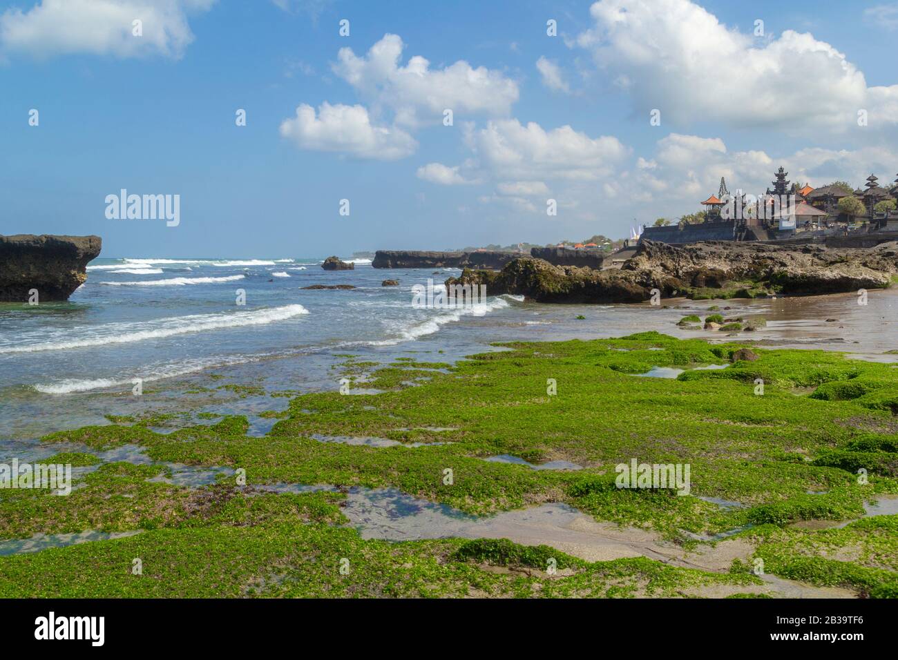 Stunning natural rock pools at Echo beach in sunny day in Canggu, Bali  Stock Photo - Alamy
