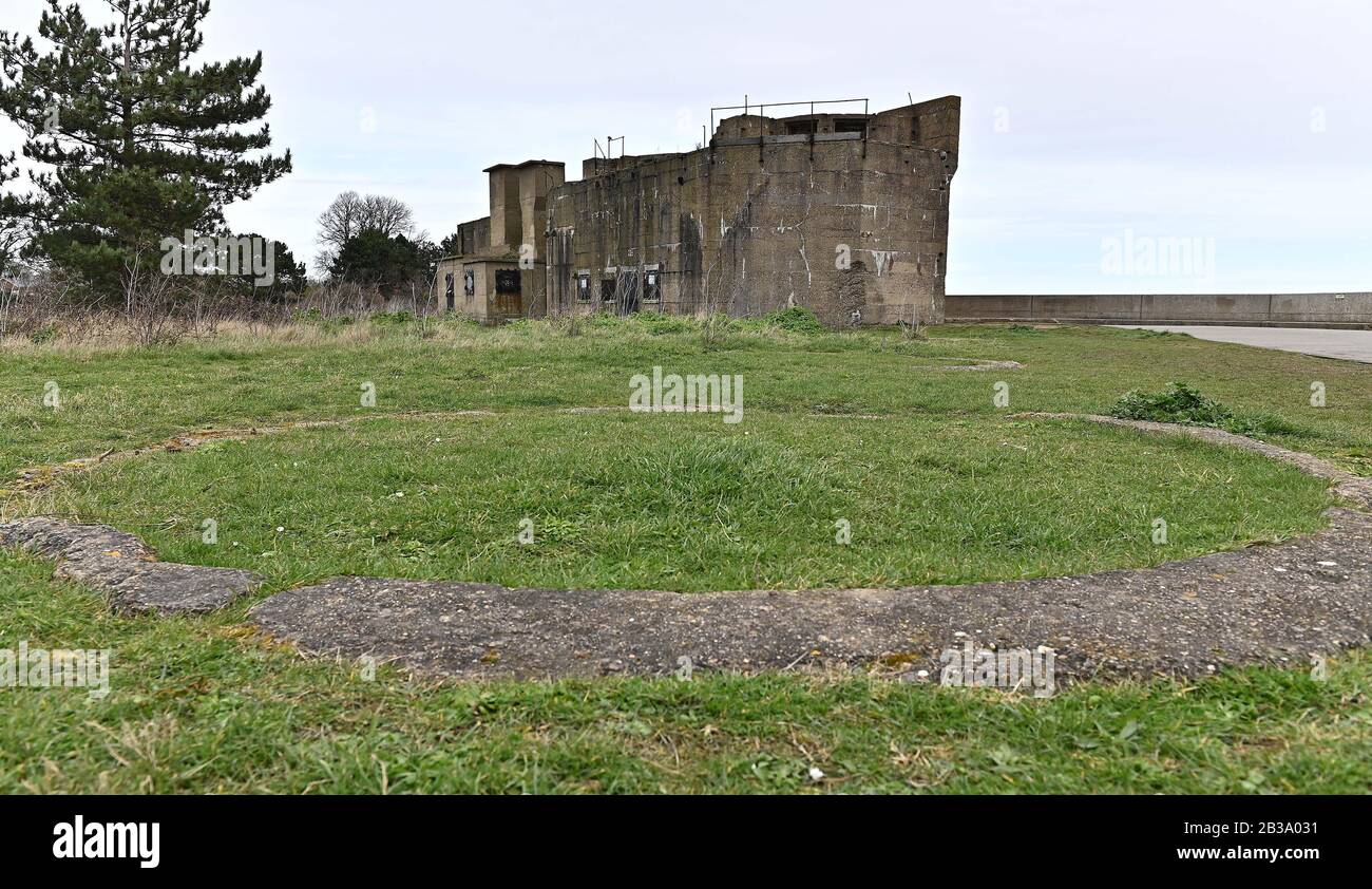 Shoeburyness. United Kingdom. 04 March 2020. A view of the World War II