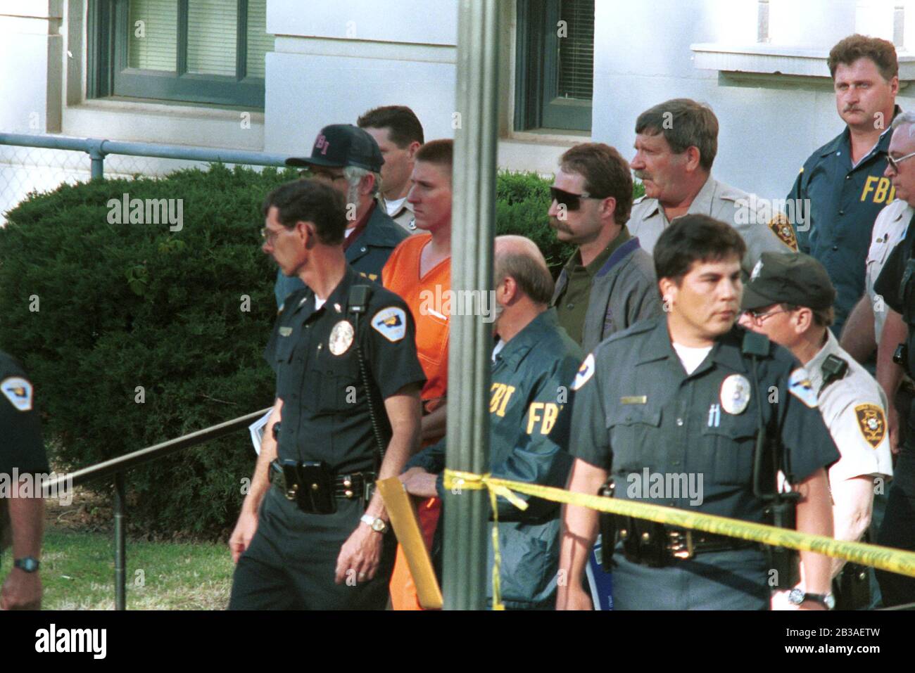 Timothy McVeigh after his arrest in Perry, Oklahoma. 4/21/95. Bob ...