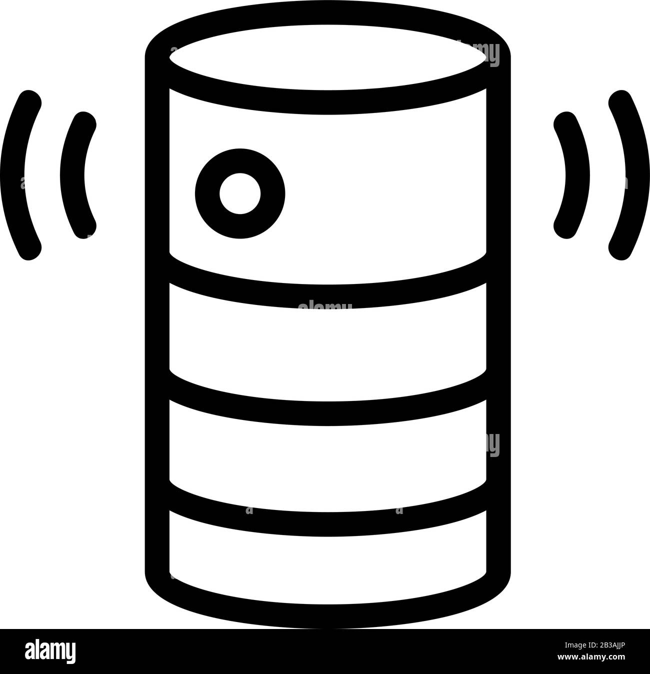 voice control icon vector. Isolated contour symbol illustration Stock ...
