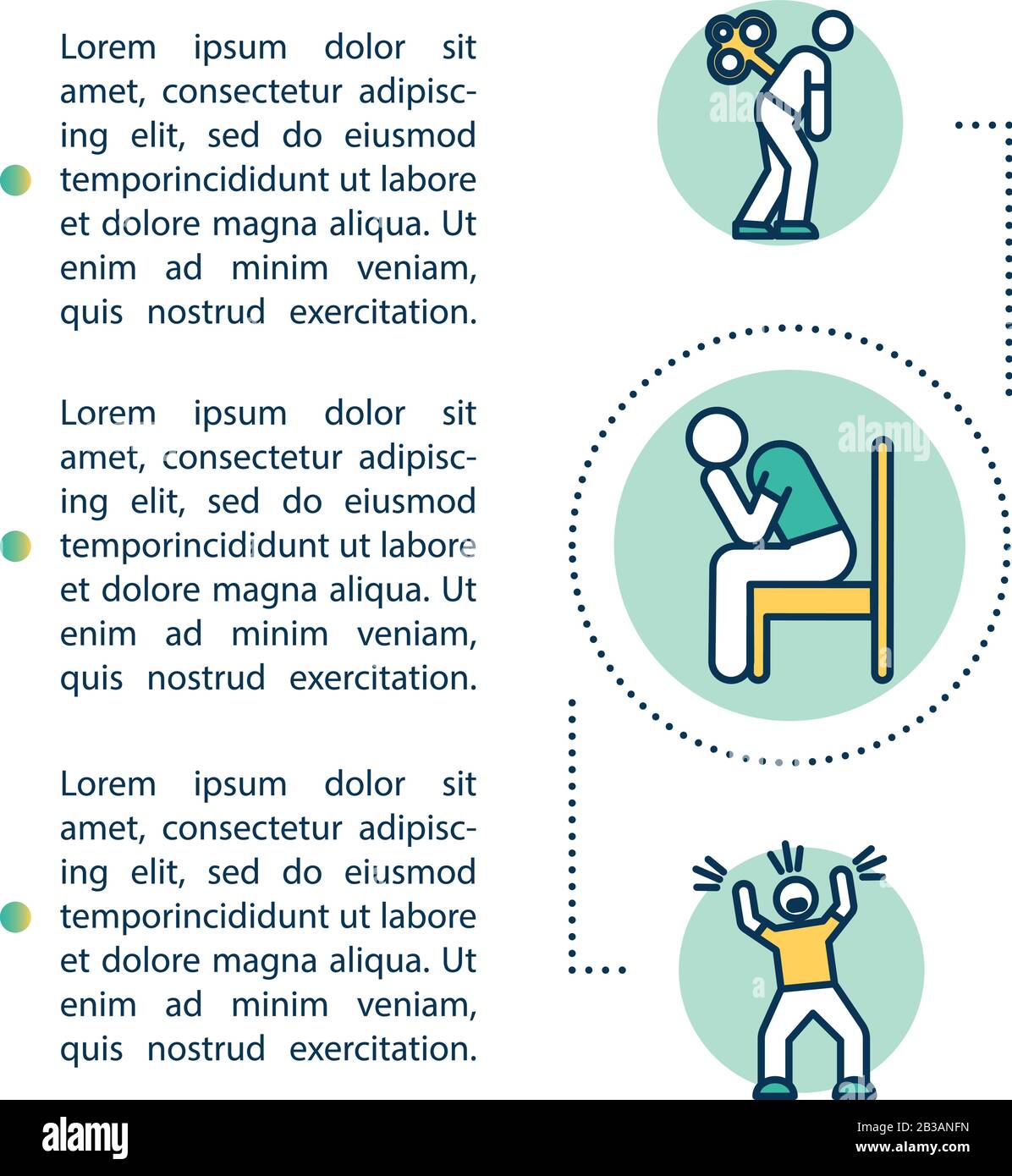 Mental Illness Symptoms Concept Icon With Text Psychological Disorders 