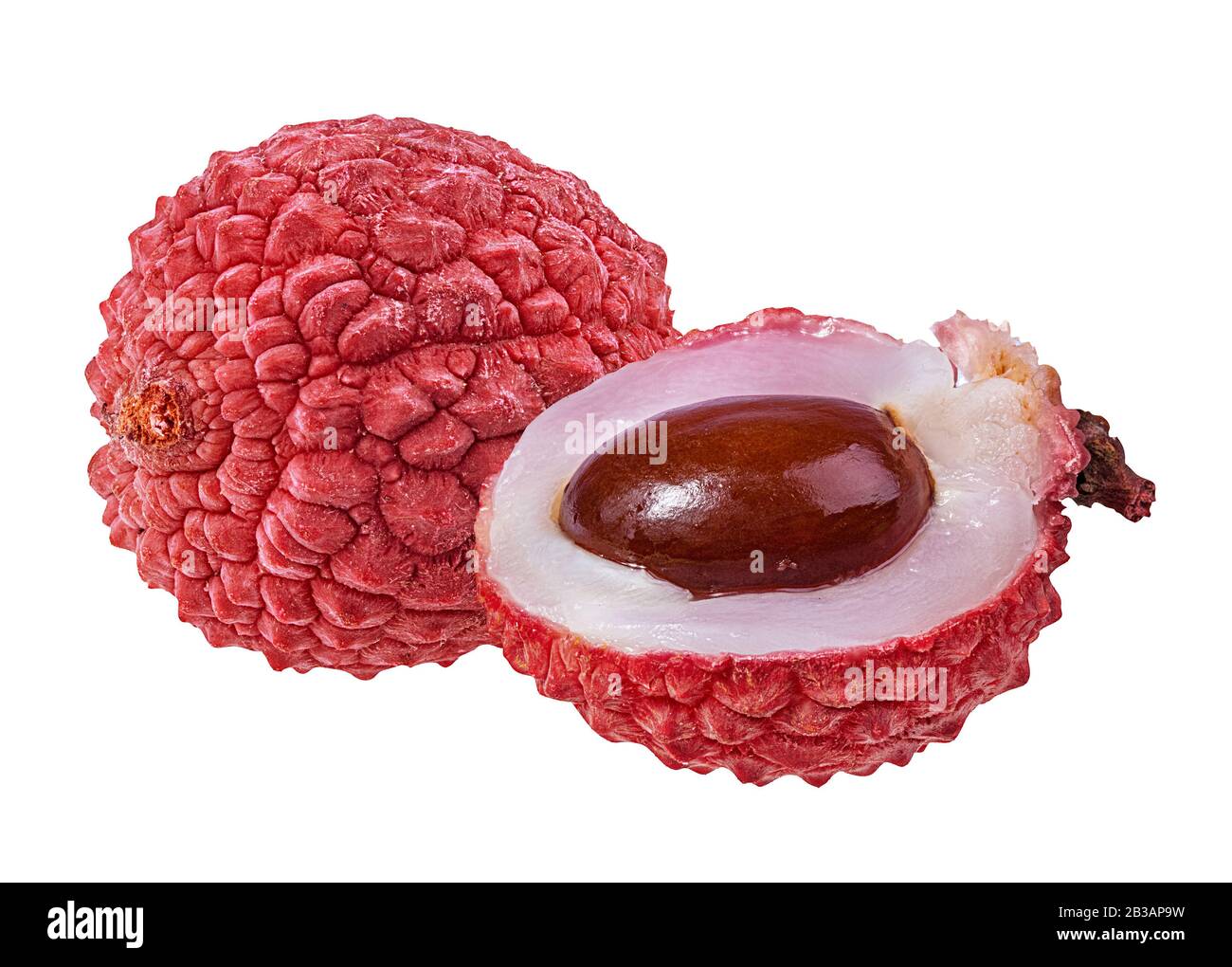 lychee isolated on white background Stock Photo